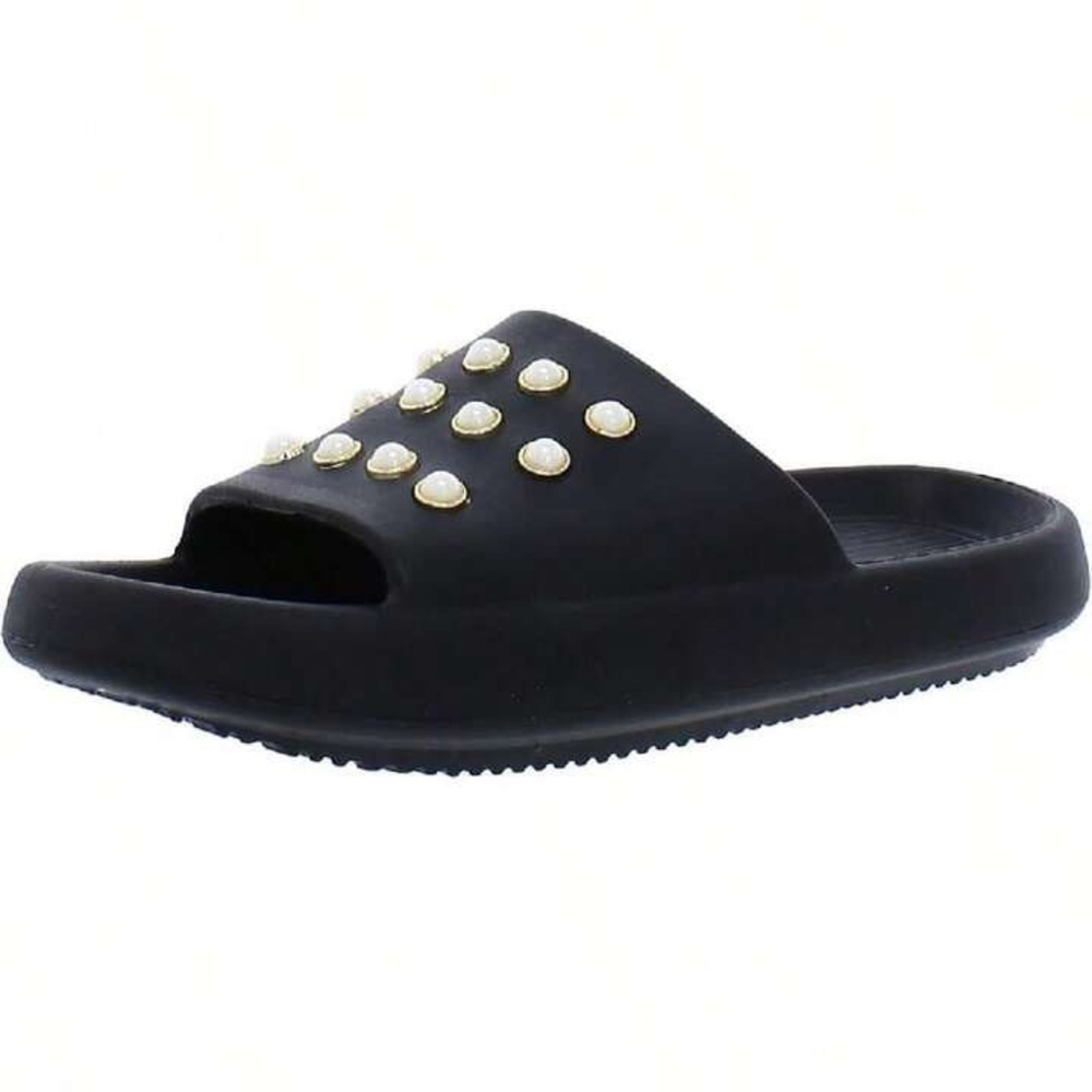 Kenneth Cole Pearl Black Slides Size 5 - Picture 3 of 4